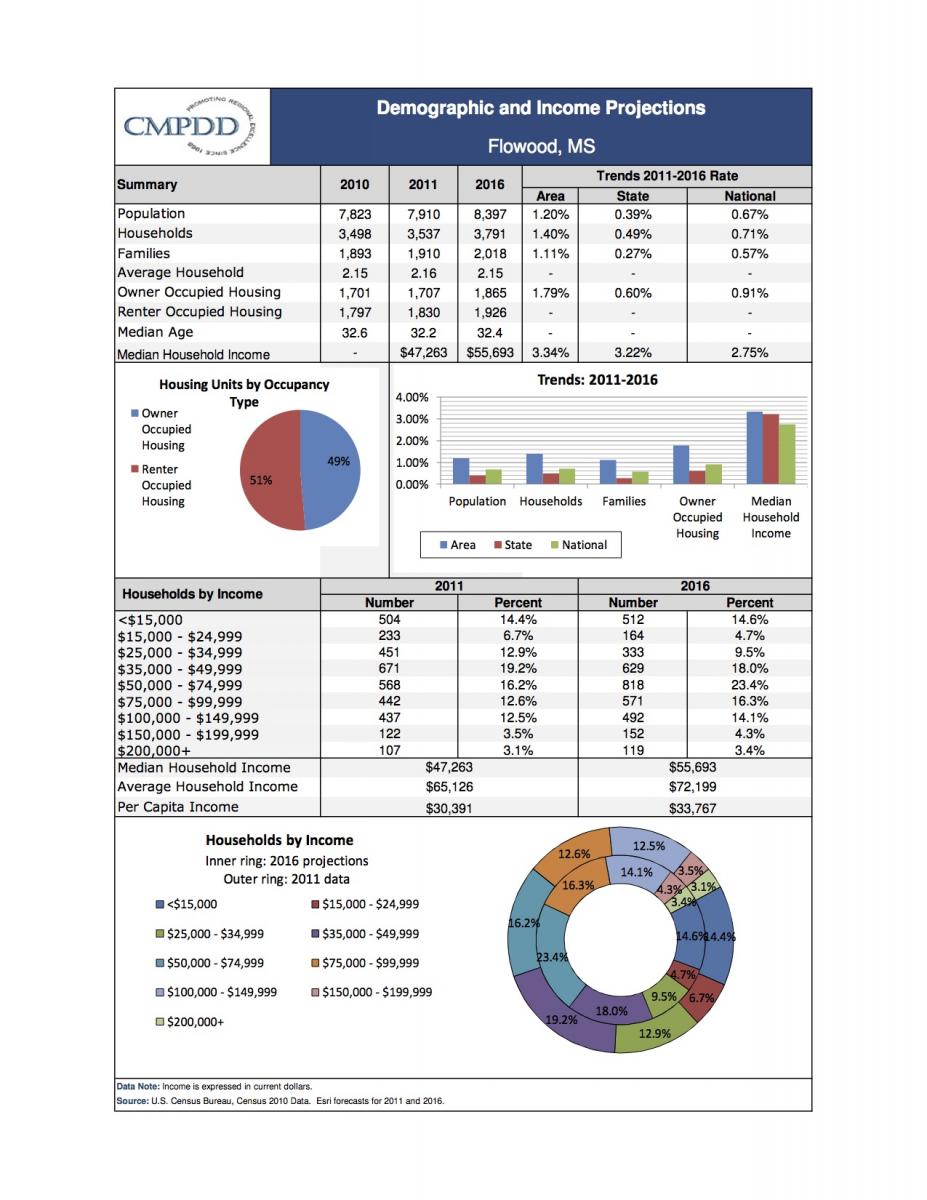 Demographics City of Flowood